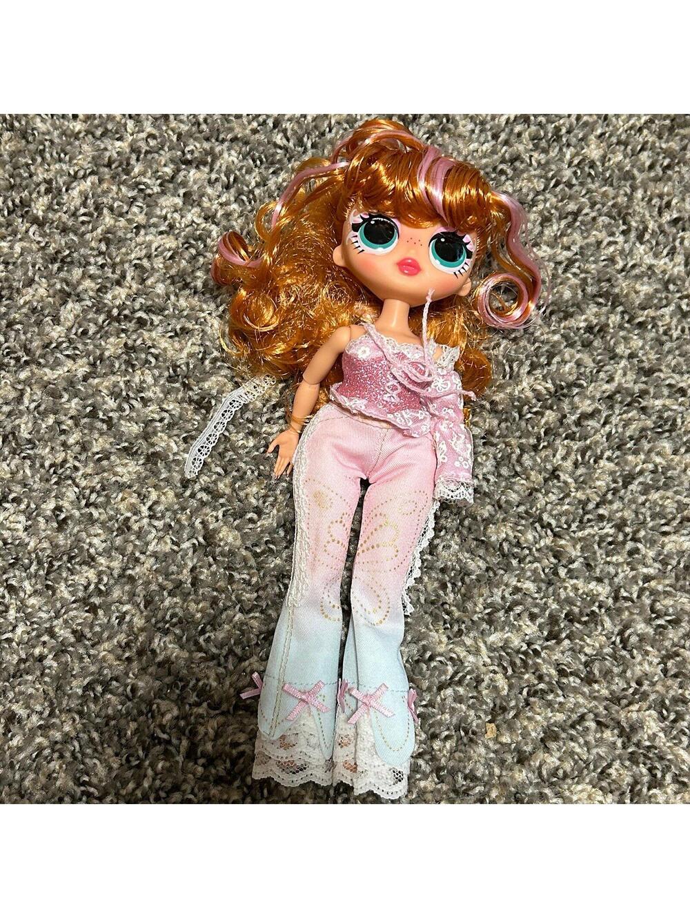 MGA LOL Fashion Doll Dressed Wildflower Red Hair Pink Outfit no shoes